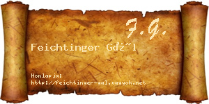 Feichtinger Gál névjegykártya